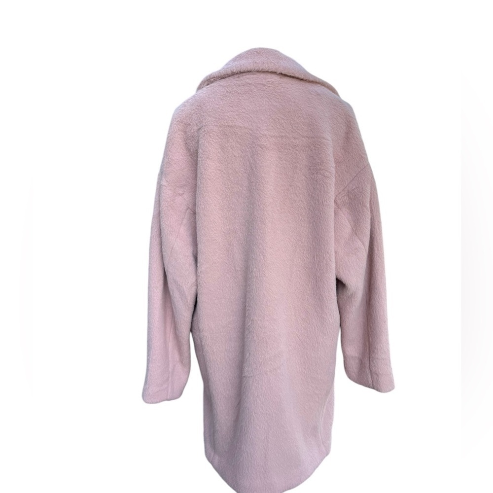 Sanctuary Oversized Coat Plush Pink Midi Women’s Size Medium - Picture 5 of 10